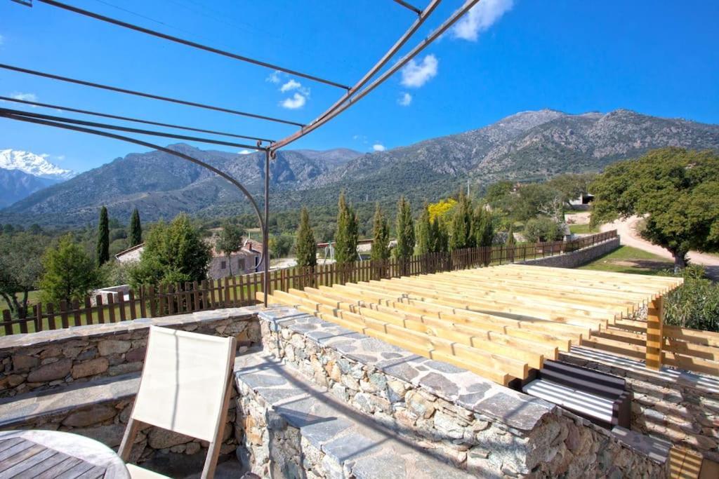 Le Capu Biancu-Location Avec Vue Proche Des Gorges De L Asco Entre Mer Et Montagne Moltifao Exterior photo